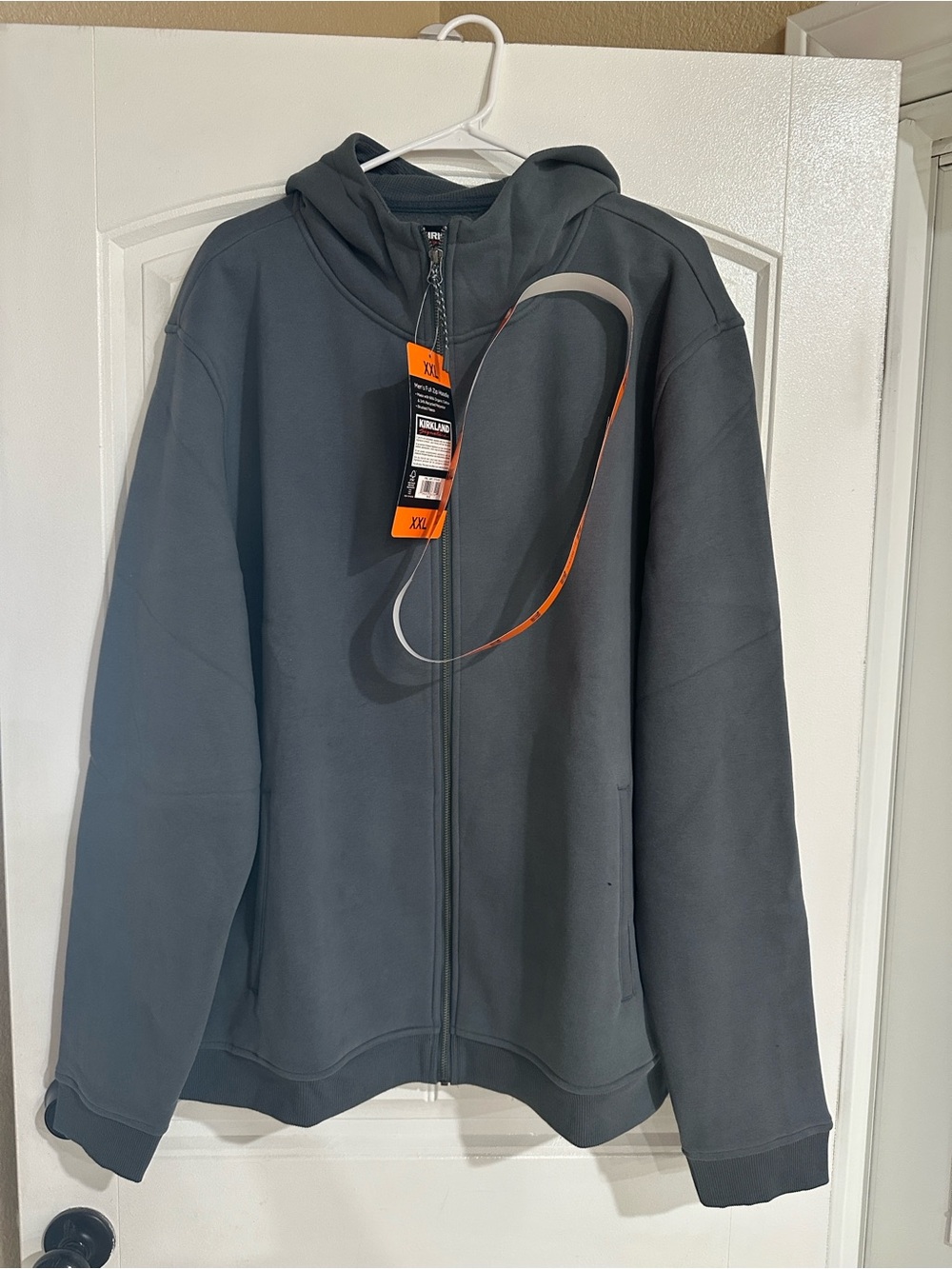 Kirkland Signature Dark Gray Full-Zip Hooded Jacket